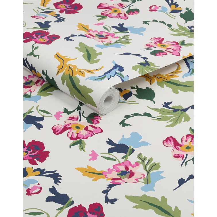 Graham & Brown Joules Cambridge Painted Floral Cream Wallpaper